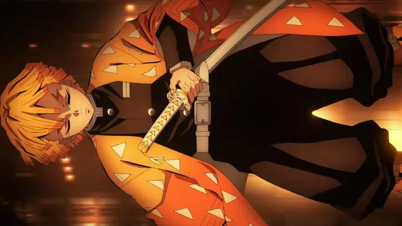 Епічний постер Zenitsu та Kaigaku з Demon Slayer: Infinity Castle